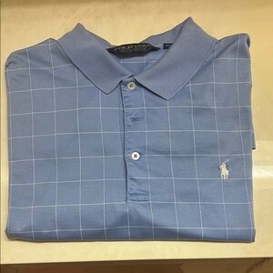 Polo by Ralph Lauren Light Blue Grid Polo Shirt